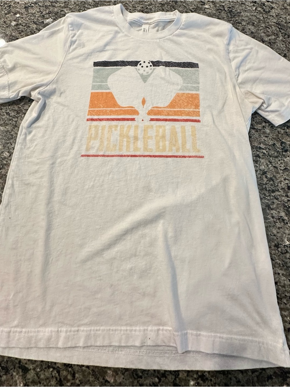 White Pickleball Graphic Tee